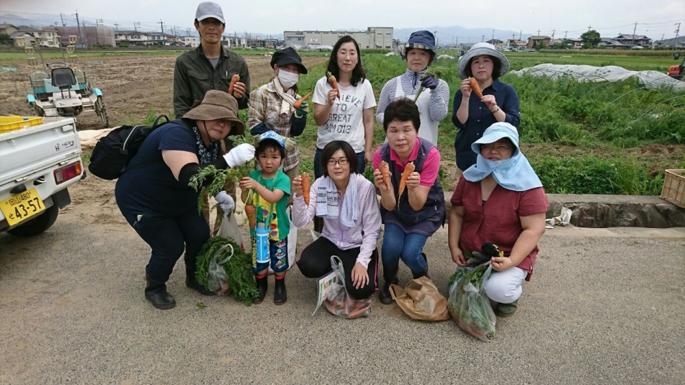 産地交流　吉備路オーガニックワーク
【岡山西エリア足守北コープ委員会】