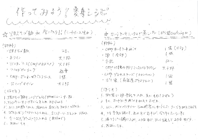 知っ得カフェin鴨方～作ってみよう変身レシピ～
【井笠エリアあつまれなかまＰＪ】