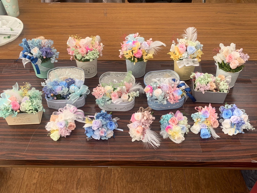 プリザーブドフラワーで小物づくり
【岡山西エリア東畦コープ委員会】