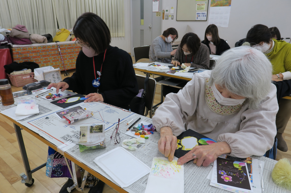 第2弾 大好評 チョークアートを描こう
【倉敷エリア平和とくらしのPJ】