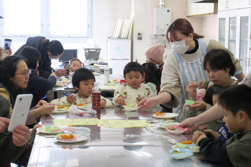 親子でお手軽レンチンメニューを試食しよう
【岡山東エリアマミパピ委員会】