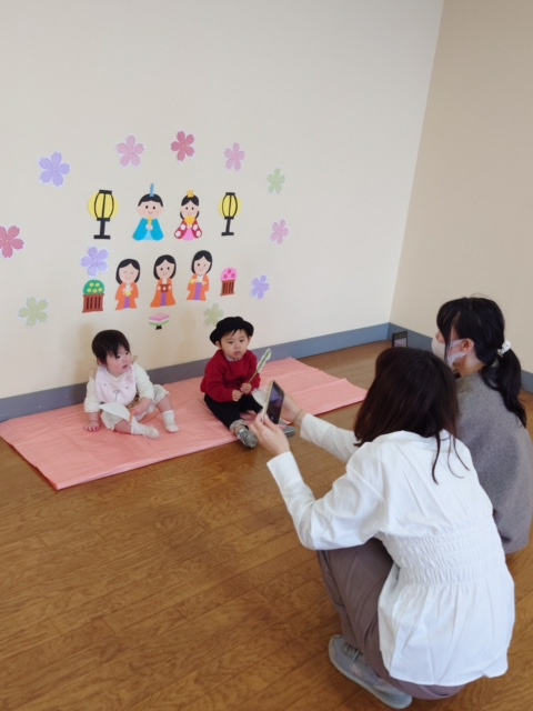 予約制子育てひろば　ひなまつりを楽しもう‼
【岡山西エリア子育て応援PJ】