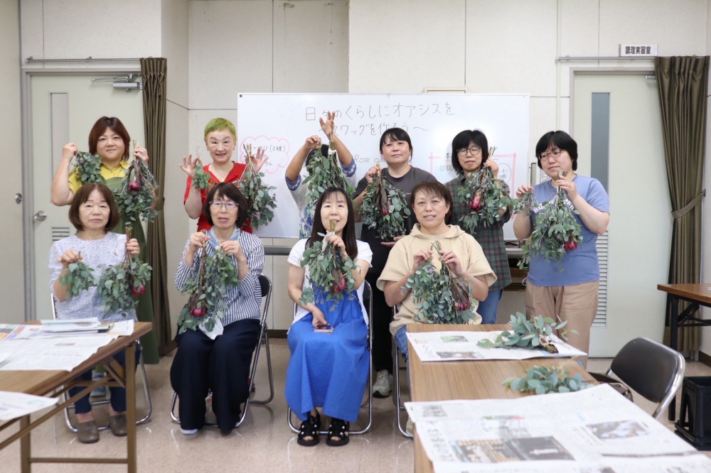 日々のくらしにオアシスを　~スワッグを作ろう~
【備北エリア26PJ】