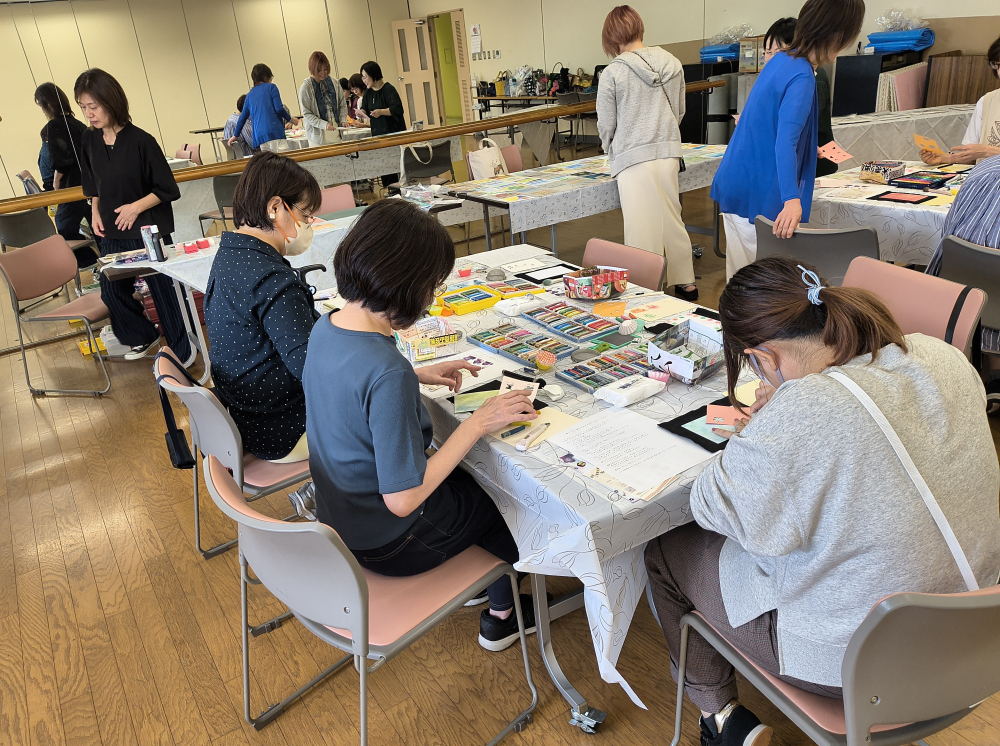 描いて　見て　癒される　パステルアートを体験してみませんか♡
【岡山西エリア芳田コープ委員会】