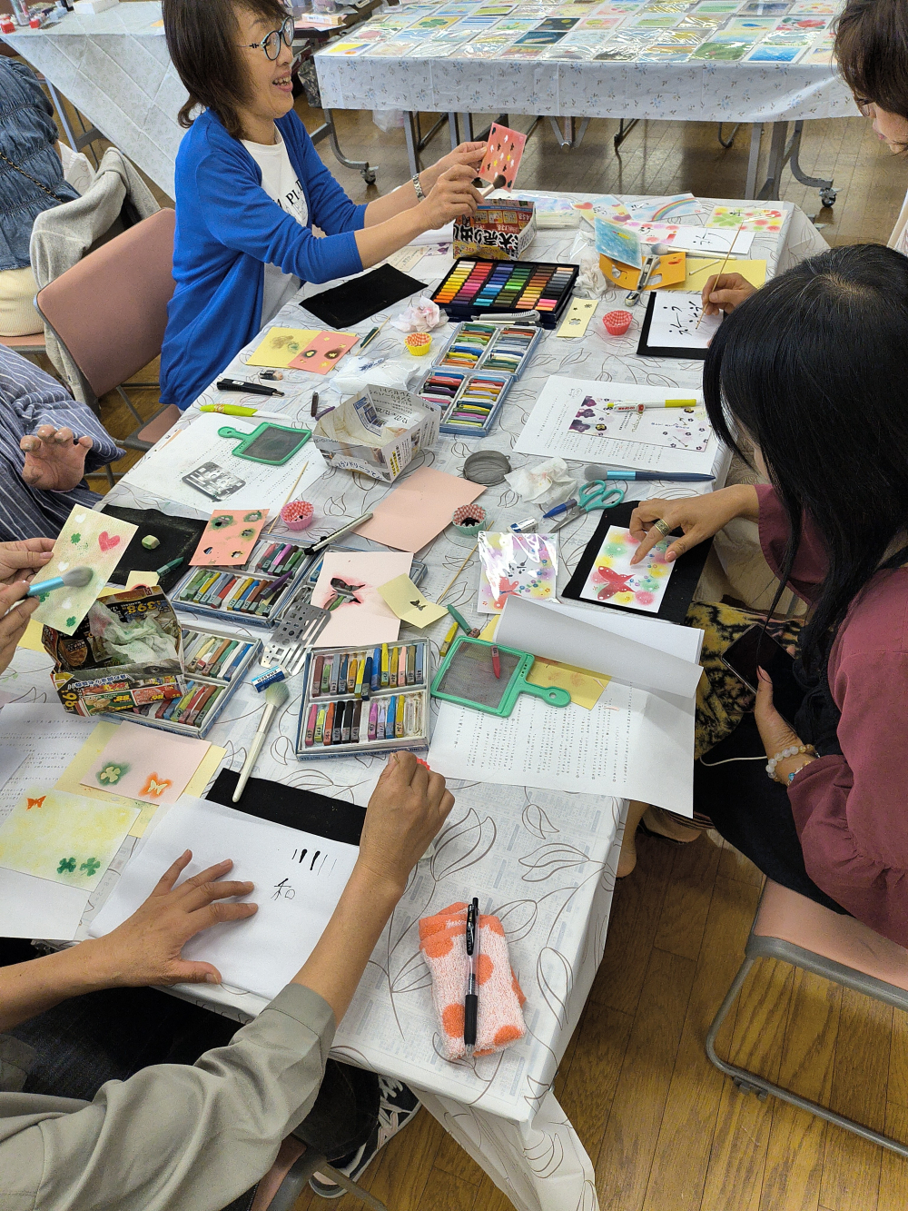 描いて　見て　癒される　パステルアートを体験してみませんか♡
【岡山西エリア芳田コープ委員会】