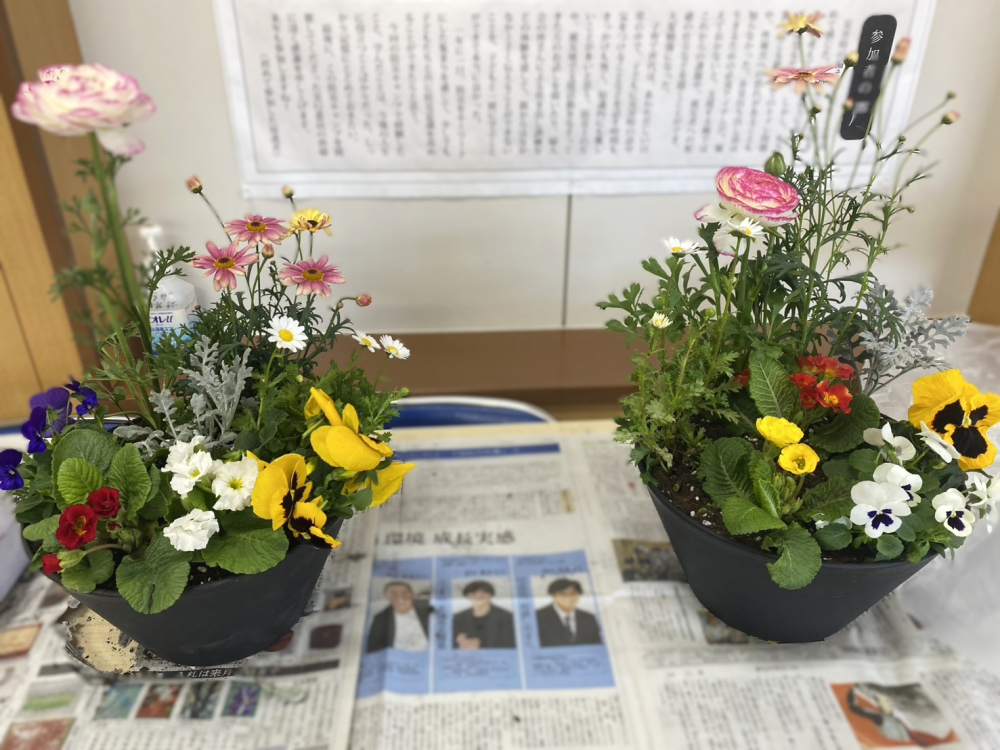 春の寄せ植えをしよう
【岡山西エリア足守北コープ委員会】