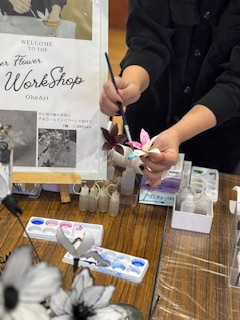 アルコールインクアートでペーパーフラワーを作ってみよう!　～世界でひとつだけの花を作りましょう♪～
【美作エリア一宮コープ委員会】