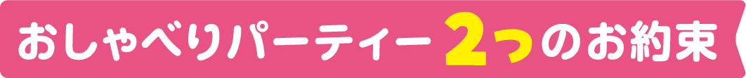 おしゃべりパーティ お約束